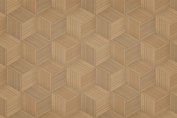 Pattern background of bamboo basketry. Natural pattern and texture for template design. 3D illustration.