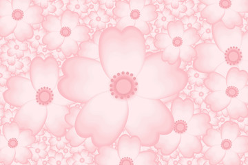 Cherry blossoms in full bloom Background material.  桜舞う背景素材