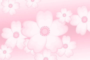 Fototapeta premium Cherry blossoms in full bloom Background material. 桜舞う背景素材