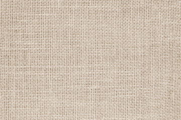 Vintage abstract Hessian or sackcloth fabric or hemp sack texture background. Wallpaper of artistic wale linen canvas.