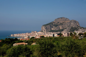Fototapeta na wymiar Panorama Cefalù