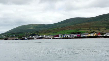 Atlantic coast of Ireland. Small fishing town Portmagee.