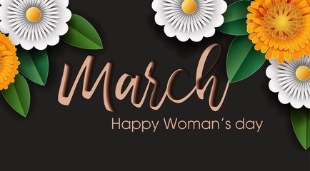 woman's day on 8th March -vector 