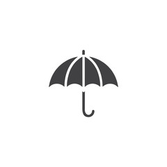 Open umbrella simple icon