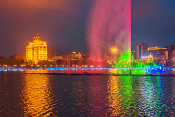 Naklejka premium city at night
