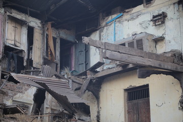 rustic broken house