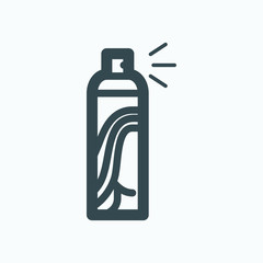 Hair spray vector icon