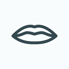 Lips icon. Lip care vector icon