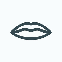 Lips icon. Lip care vector icon