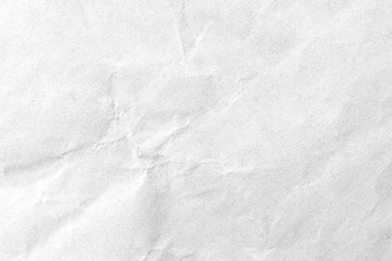 White crumpled paper texture background. Close-up.