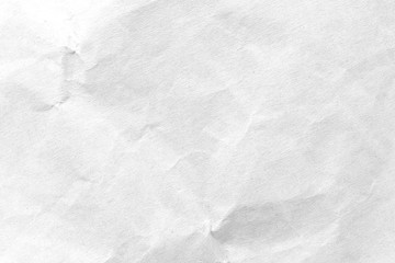 White crumpled paper texture background. Close-up.