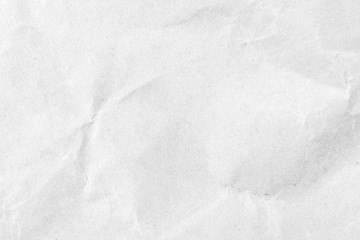 White crumpled paper texture background. Close-up.