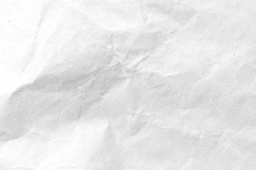 White crumpled paper texture background. Close-up.
