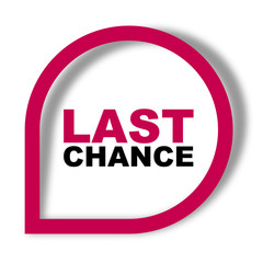 red vector banner last chance