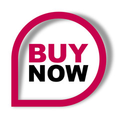 red vector banner buy now