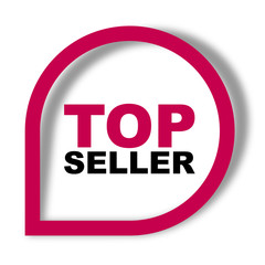 red vector banner top seller