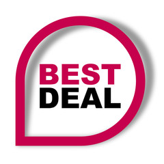 red vector banner best deal