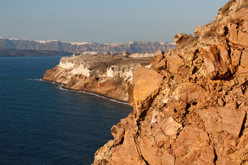 La Caldeira de Santorin vue d'Akrotiri