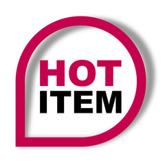 red vector banner hot item