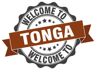 Tonga round ribbon seal