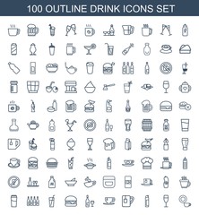 100 drink icons