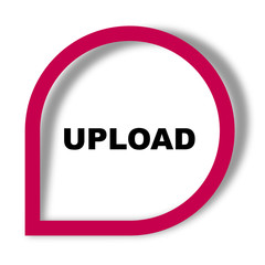 red vector banner upload