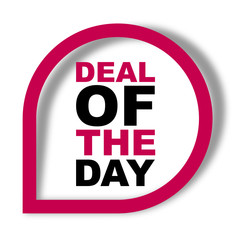 red vector banner deal of the day