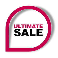 red vector banner ultimate sale