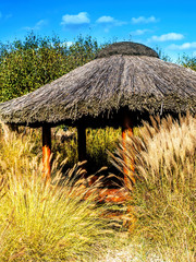 Thatched summer house