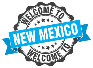 Fototapeta premium New Mexico round ribbon seal