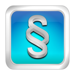 Law paragraph button - 3D illustration