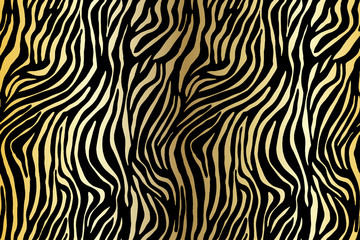 Vector animal print. Zebra ornament. Seamless pattern. Style background