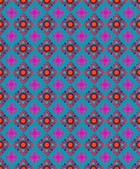 Thai tradition line art seamless pattern -vector