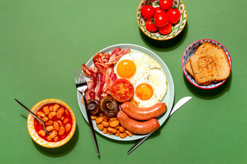English breakfast concept