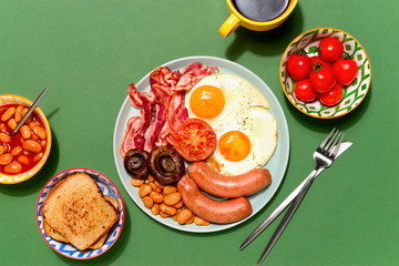 English breakfast concept
