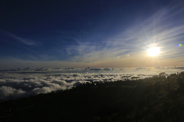 Sunrise on top bawakaraeng mt