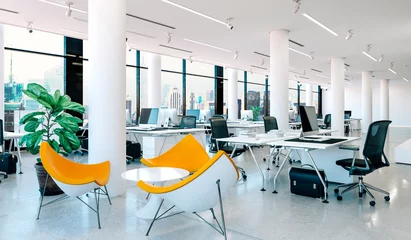 Tapeten 3d modern office interior render © DigitalGenetics