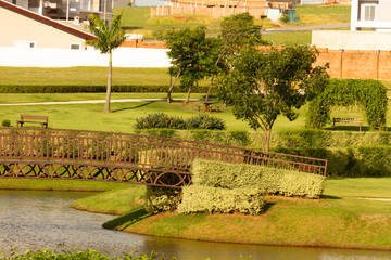 parque com lago