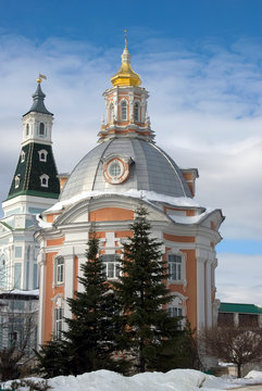Trinity Sergius Lavra. Sergiyev Posad, Russia. Popular landmark. UNESCO World Heritage Site.