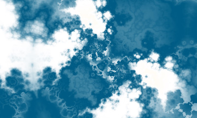 Fototapeta na wymiar Abstract beautiful sky. 3D illustration, computer-generated fractal