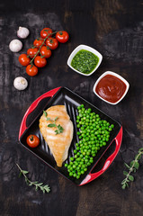 Fried chicken breast