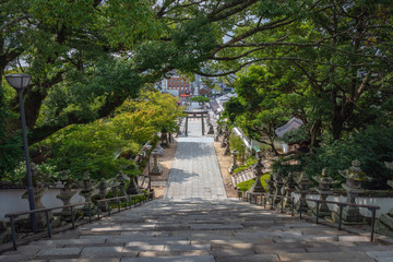 防府天満宮 参道の石段