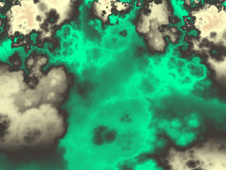 Abstract beautiful sky. 3D illustration, computer-generated fractal