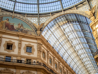 Obraz premium Top of the Galleria Vittorio Emanuele II, Milan, Italy