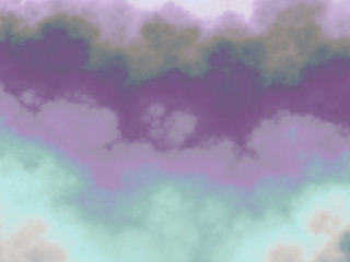 Abstract beautiful sky. 3D illustration, computer-generated fractal