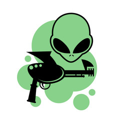Alien gun illustration