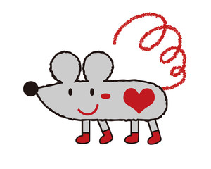 お洒落なネズミさん