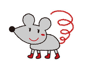 お洒落なネズミさん