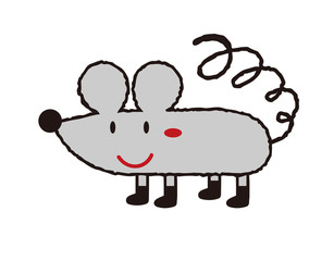 お洒落なネズミさん