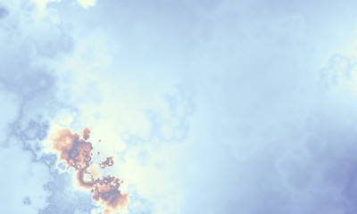 Abstract beautiful sky. 3D illustration, computer-generated fractal